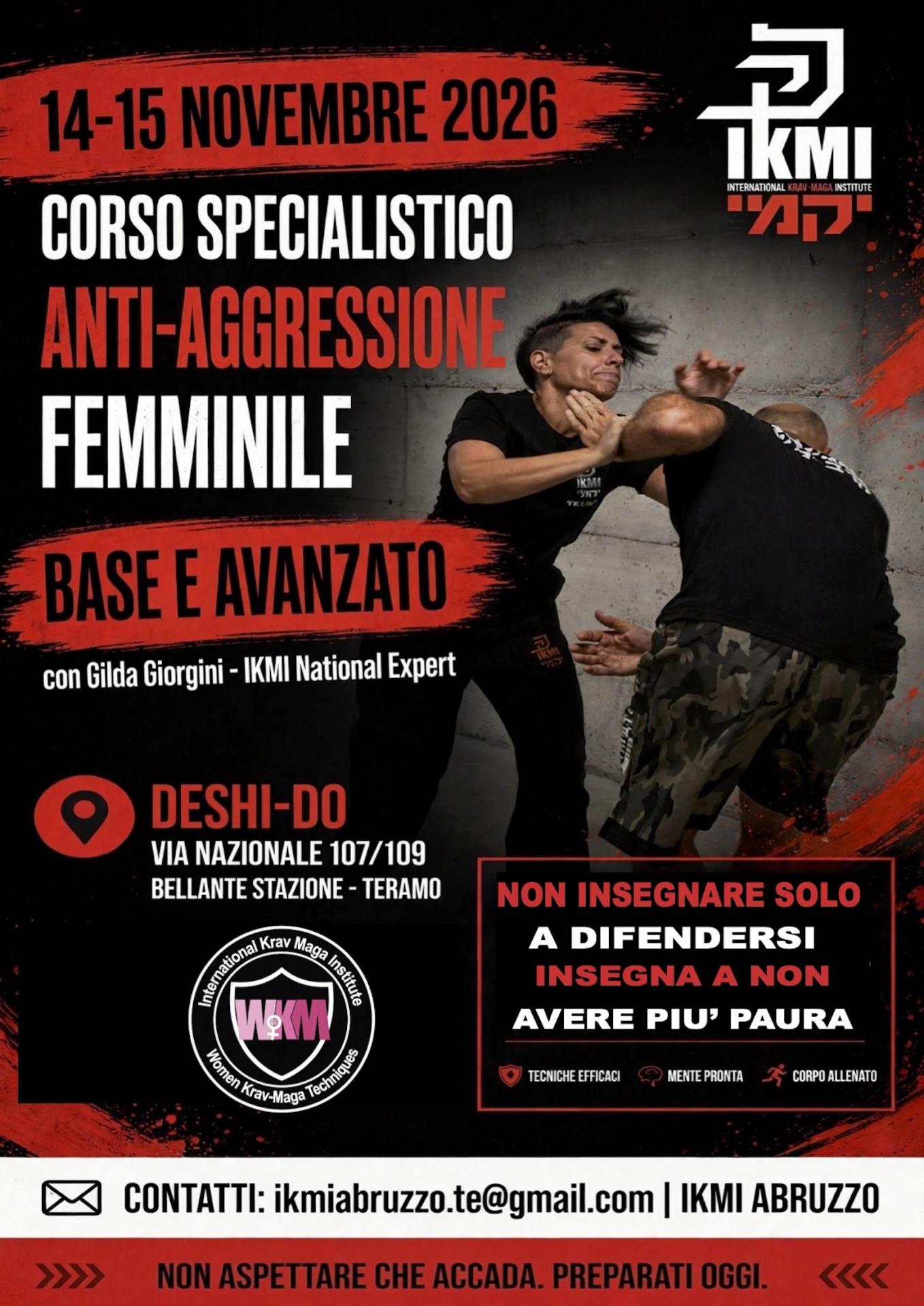 Cours spécialisé anti agression féminine